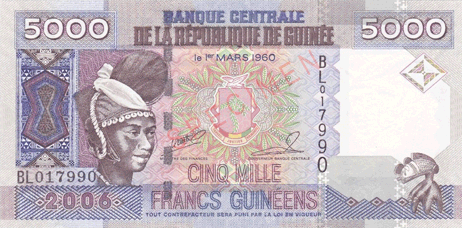 Franco de la República de Guinea.