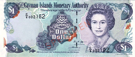 Cayman Adaları Doları. en değerli para birimi