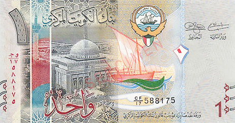 La moneda mas costosa del mundo es el Dinar Kuwaití